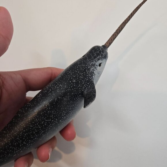 CollectA Narwhal Figure Realistic Sea Creature Ocean Animals Toy 10.5" - Picture 4 of 10